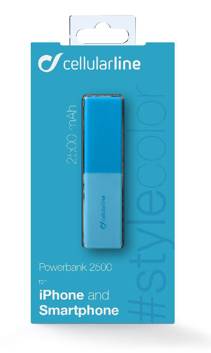 CELLULAR LINE Free Power Smart 2500 Powerbank 2500 mAh Blau