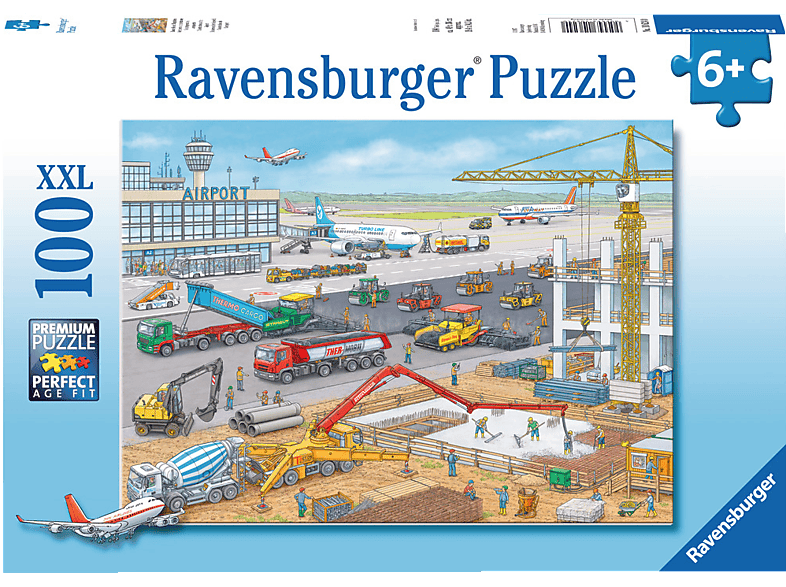 RAVENSBURGER Baustelle Mehrfarbig Flughafen Puzzle am