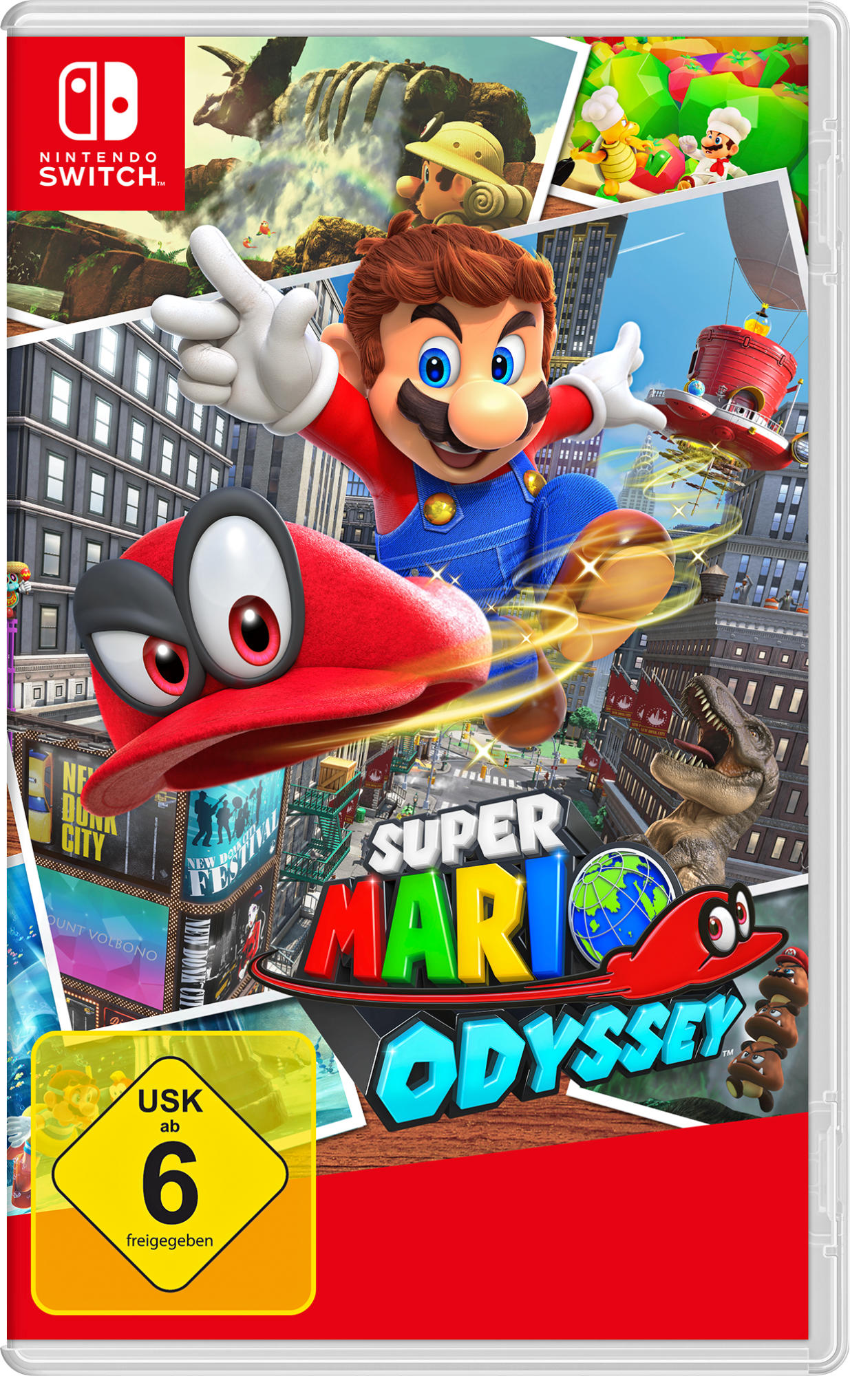 Pack Consola Nintendo Switch - Color Rojo Neón + juego Super Mario Odyssey (formato digital)