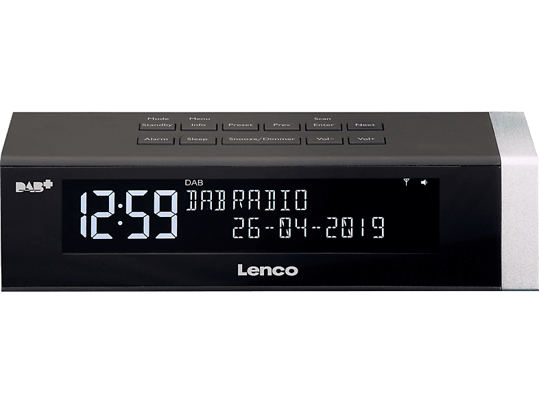 LENCO Wekkerradio DAB+ (CR-630BK)