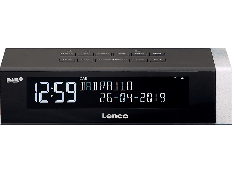 Lenco Wekkerradio Dab+ Zwart (cr-630bk)