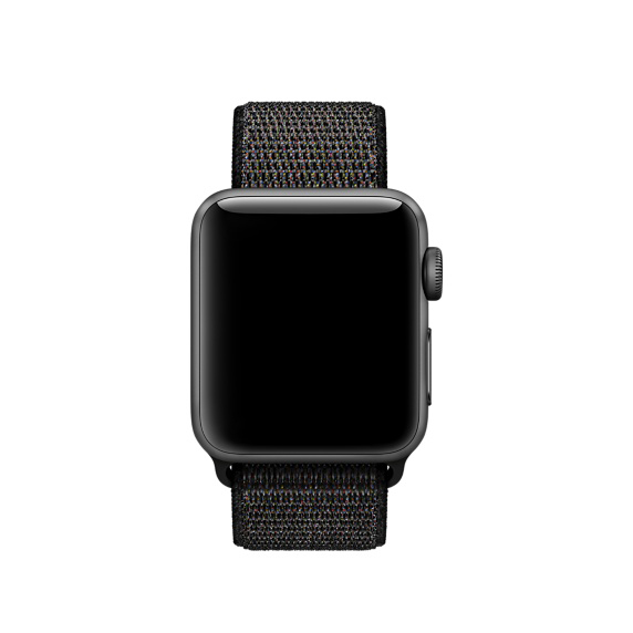 APPLE 38 mm Sport Loop, Armband, Schwarz