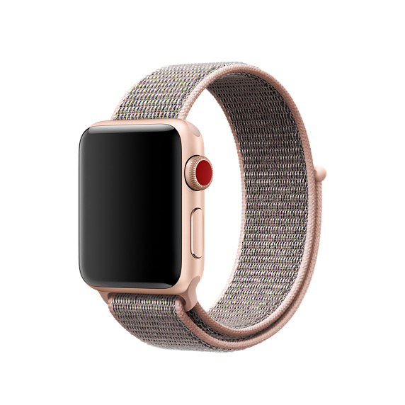 APPLE 38 mm Sport Loop, Armband, Sandrosa