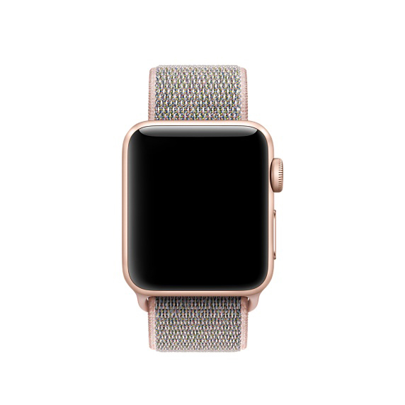 APPLE 38 mm Sport Loop, Armband, Sandrosa