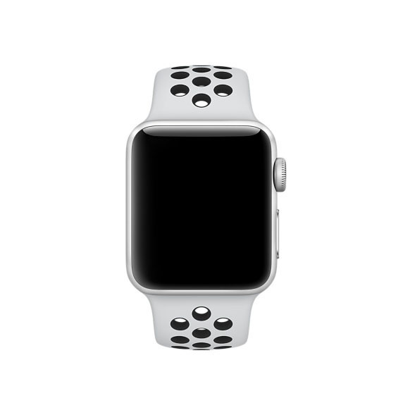 APPLE 38 mm Nike Sportarmband, Armband, Pure Platinum/Schwarz