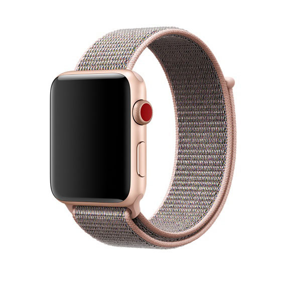 APPLE 42 mm Sport Loop, Armband , Sandrosa