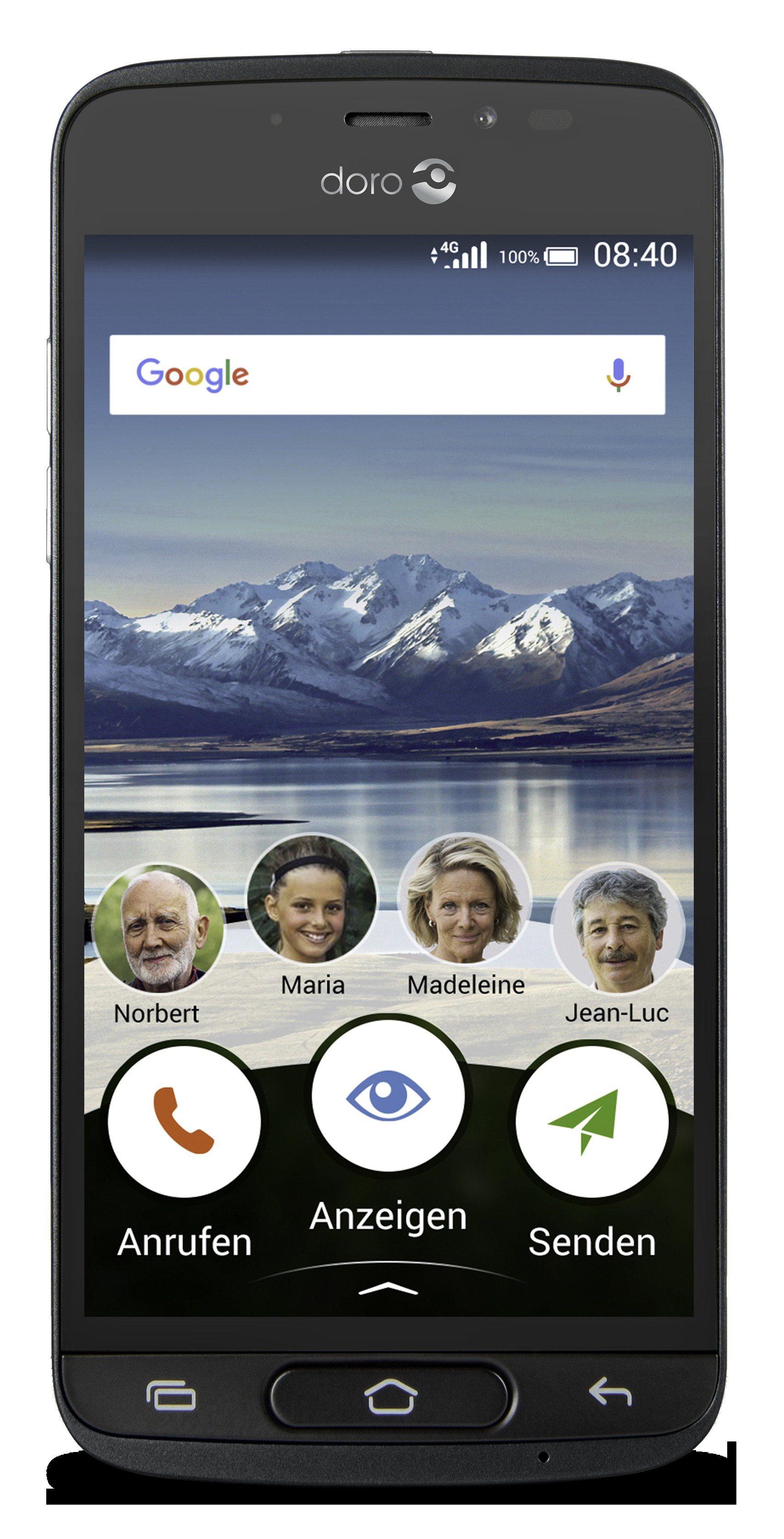 DORO 8040 - Senioren Smartphone (5 ", 16 GB, Graphit)