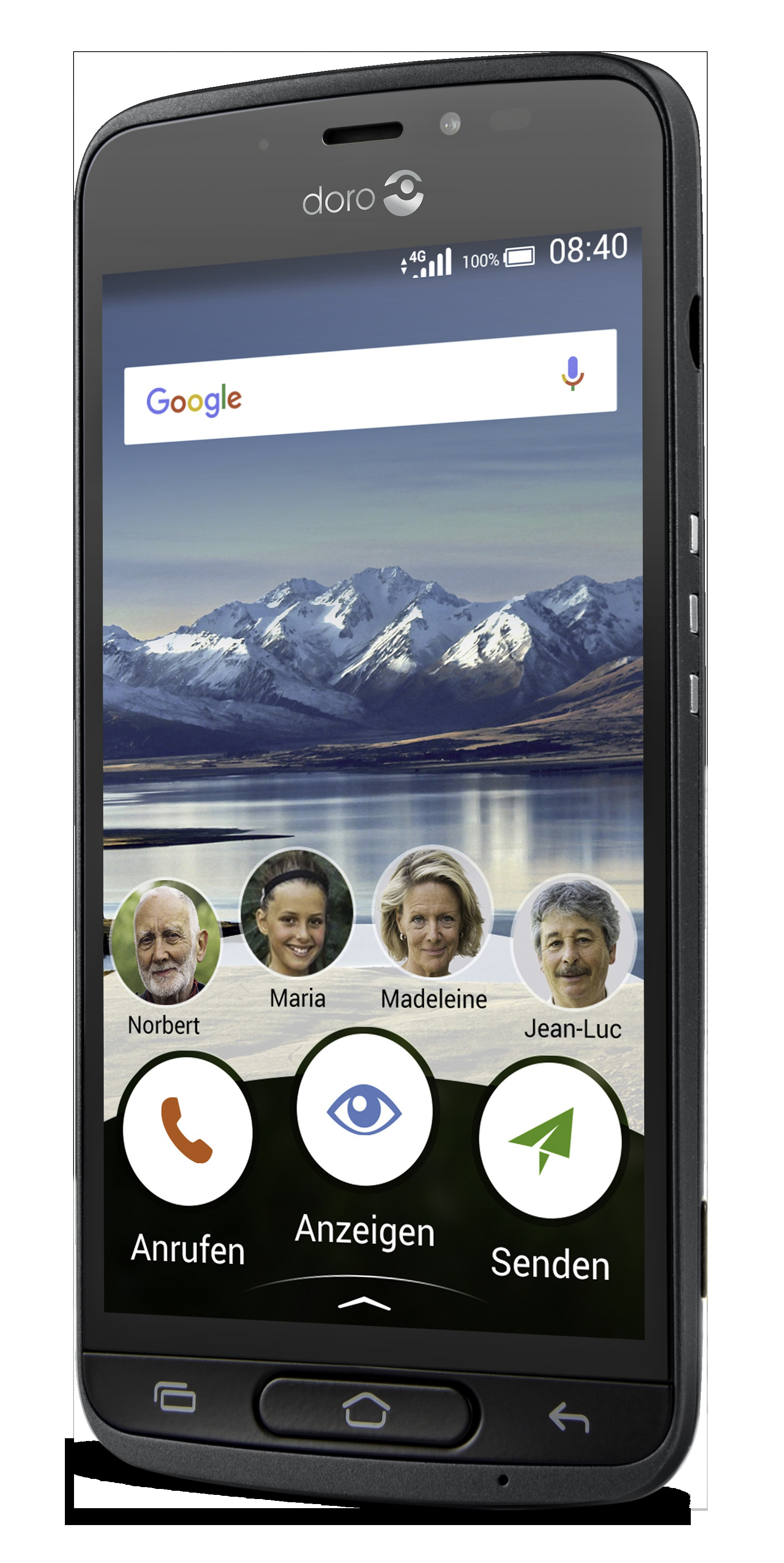 DORO 8040 - Senioren Smartphone (5 ", 16 GB, Graphit)
