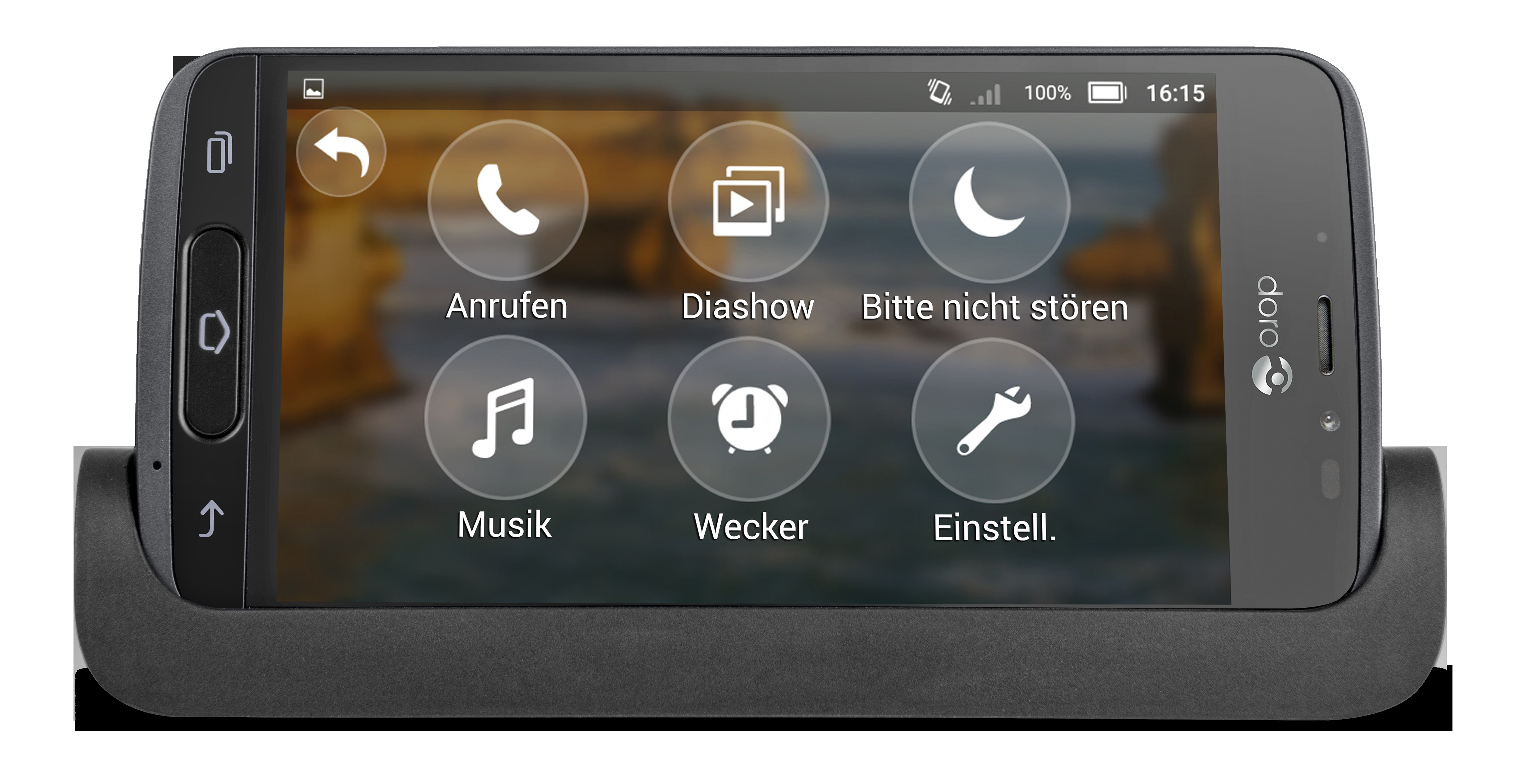 DORO 8040 - Senioren Smartphone (5 ", 16 GB, Graphit)