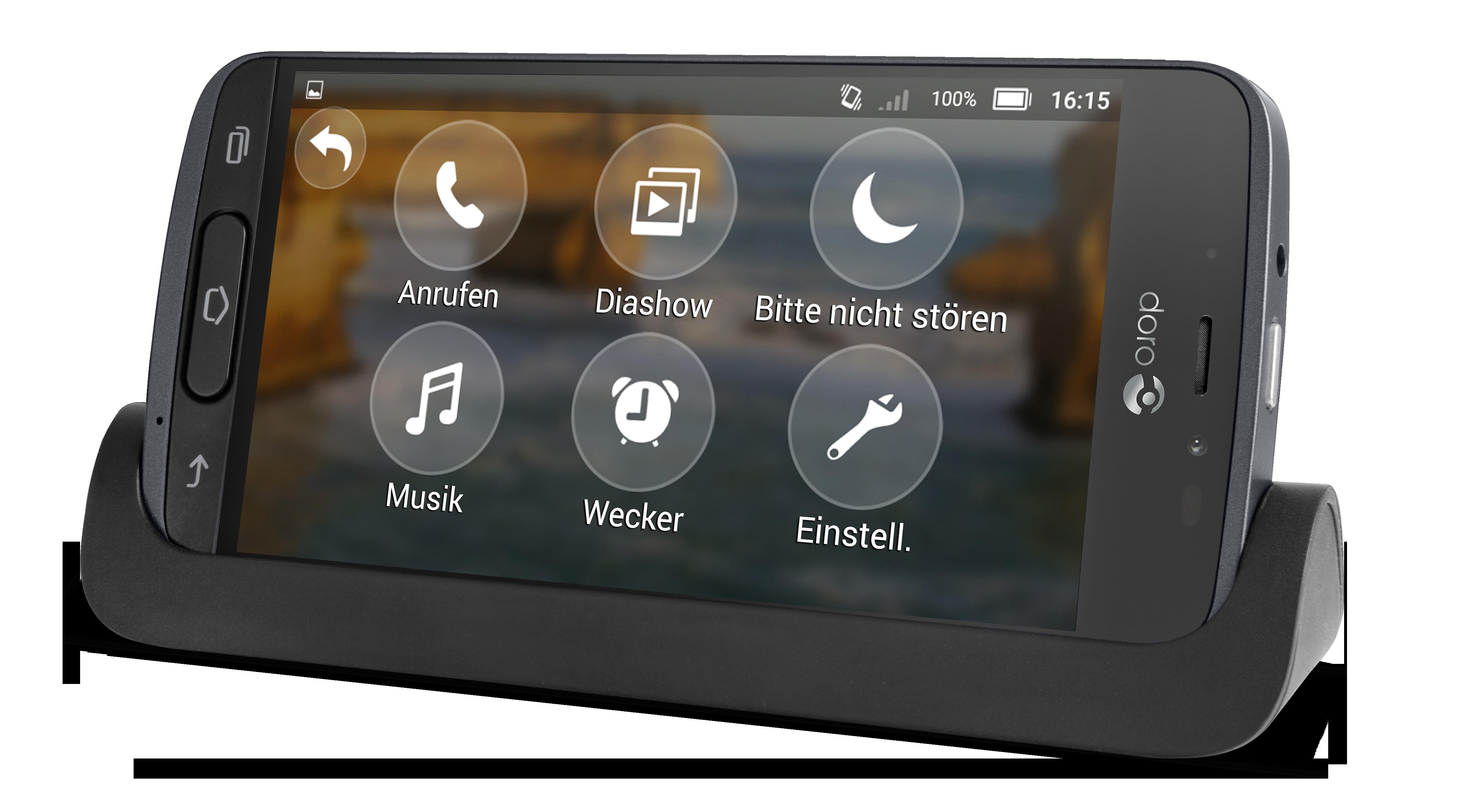 DORO 8040 - Senioren Smartphone (5 ", 16 GB, Graphit)