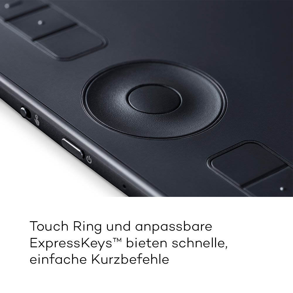 WACOM Intuos Pro medium Grafiktablett, Schwarz Grafiktablets 