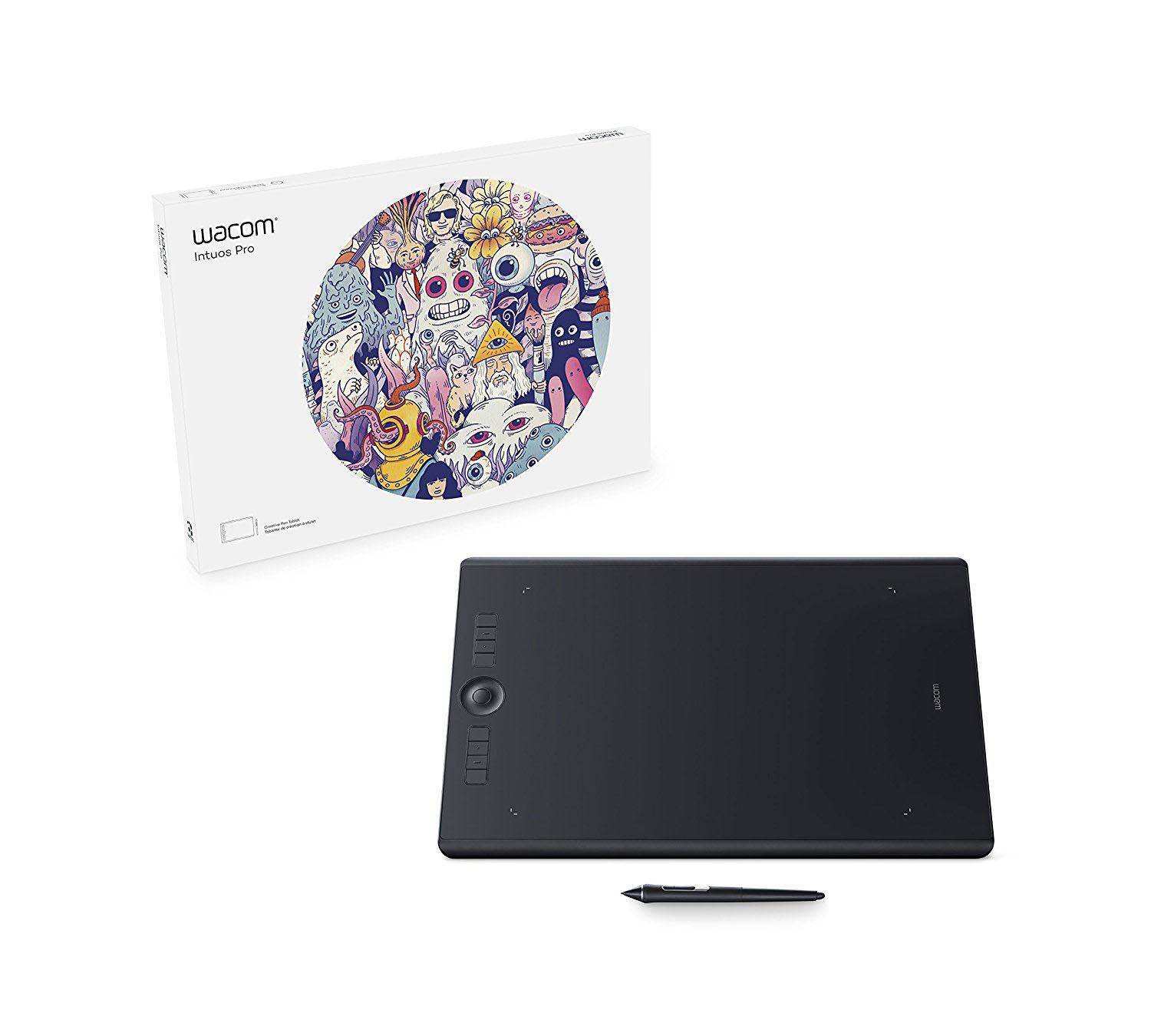WACOM Intuos Pro Large Grafiktablett, Schwarz Grafiktablett Schwarz ...