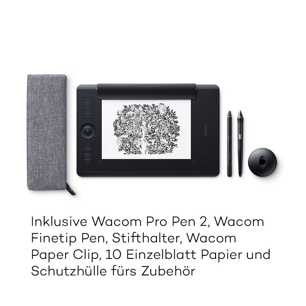 WACOM Grafiktablett Intuos Pro Paper Large, schwarz