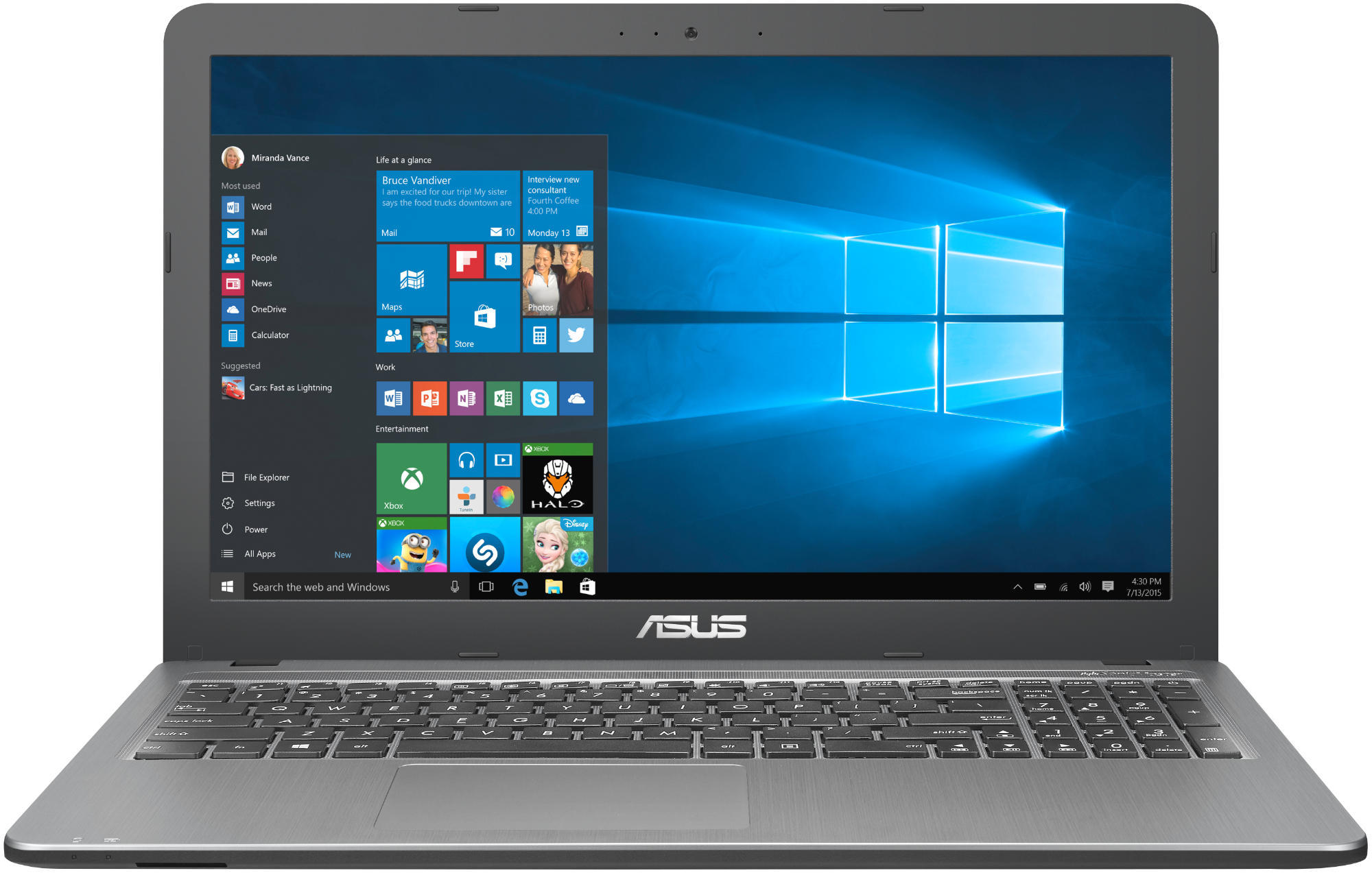 ASUS R540LA-DM983T - 15,6 Zoll - Intel® Core™ i3 i3-5005U - 4 GB - 1 TB - Intel® HD 5500 - Windows 10 Home (64 Bit)