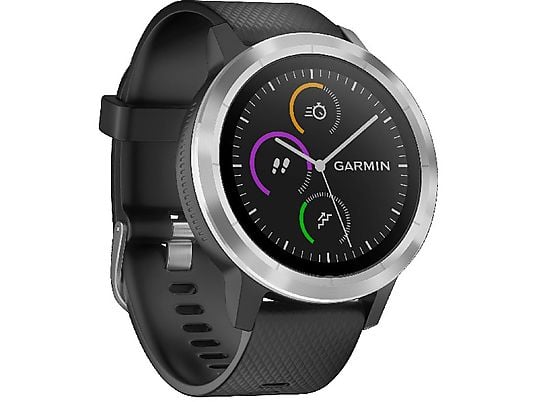 Reloj deportivo - Garmin VivoActive 3, Negro, GPS, Frecuencia cardíaca, Connect IQ, Garmin Pay