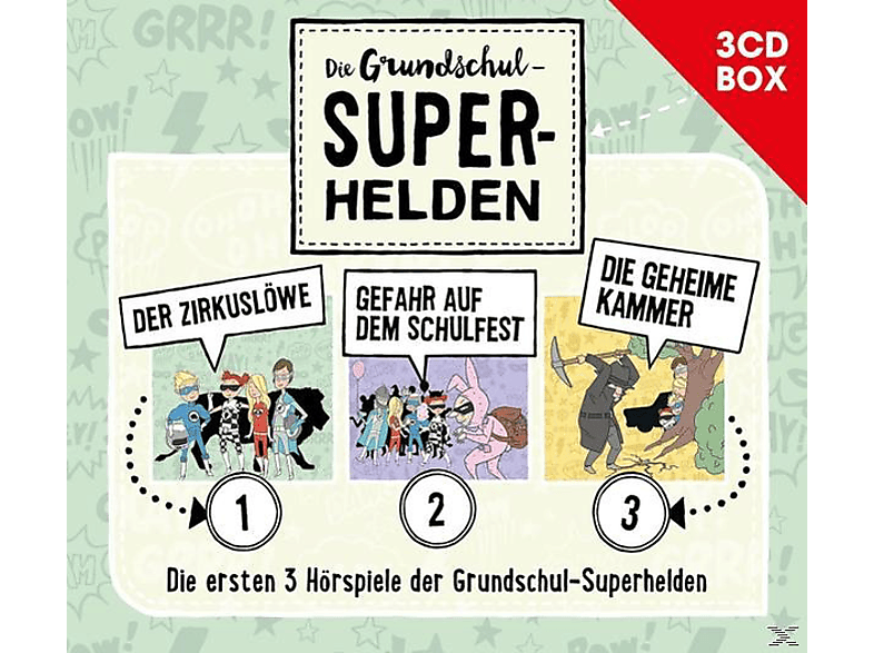 Die Grundschul-superhelden - Die Grundschul-Superhelden 3-CD-Box Vol.1 - (CD)