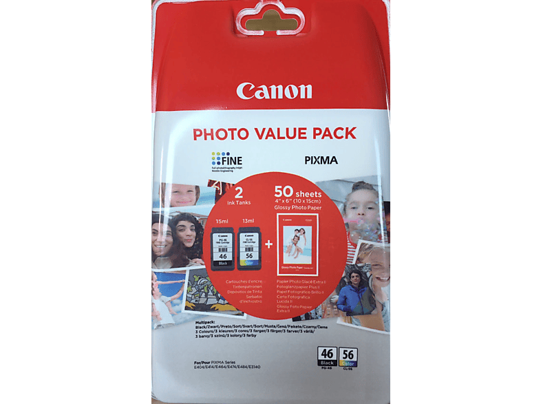 CANON PG-46/CL-56 Siyah-Renkli Mürekkep Kartuşu_0