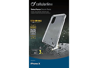 CELLULARLINE Tetra Force Shock-Twist - Coque smartphone (Convient pour le modèle: Apple iPhone X)