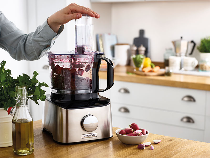 KENWOOD Multipro Compact FDM303SS, edelstahl Kompakte Küchenmaschine Silber (Rührschüsselkapazität: 2,1 l, 800 Watt)