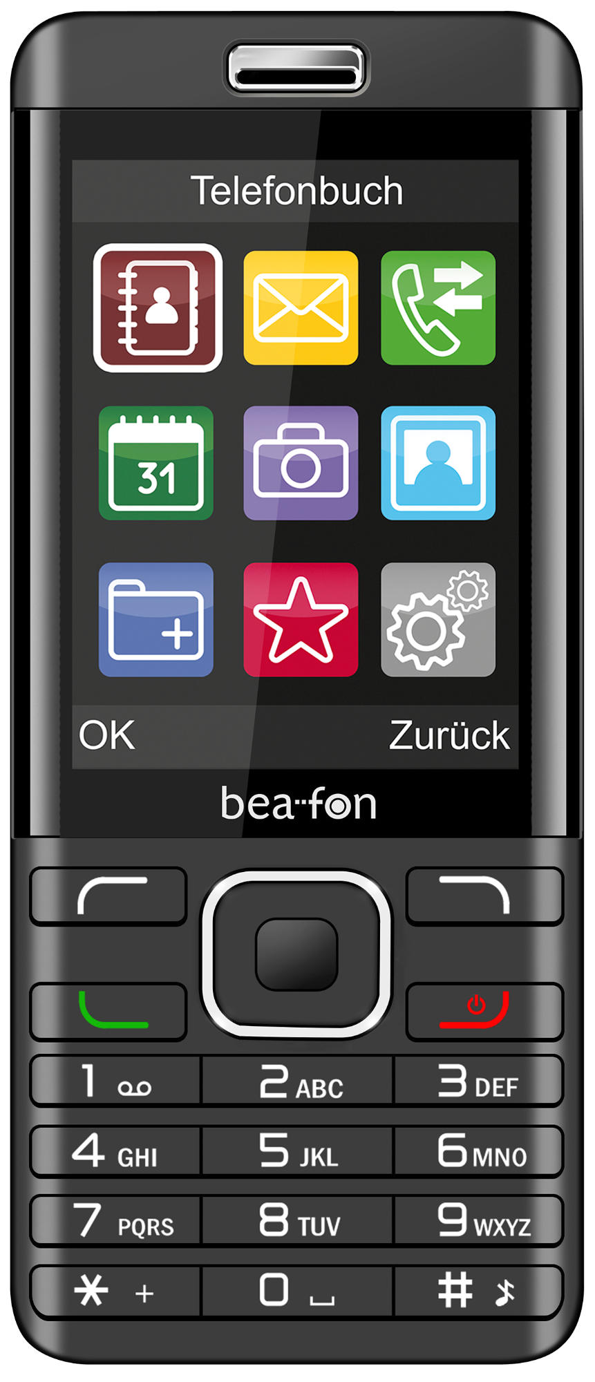BEAFON C350  Handy, Schwarz