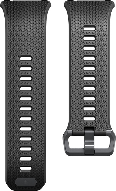 FITBIT Ionic Classic Band, Ersatz-/Wechselarmband, Schwarz/Grau