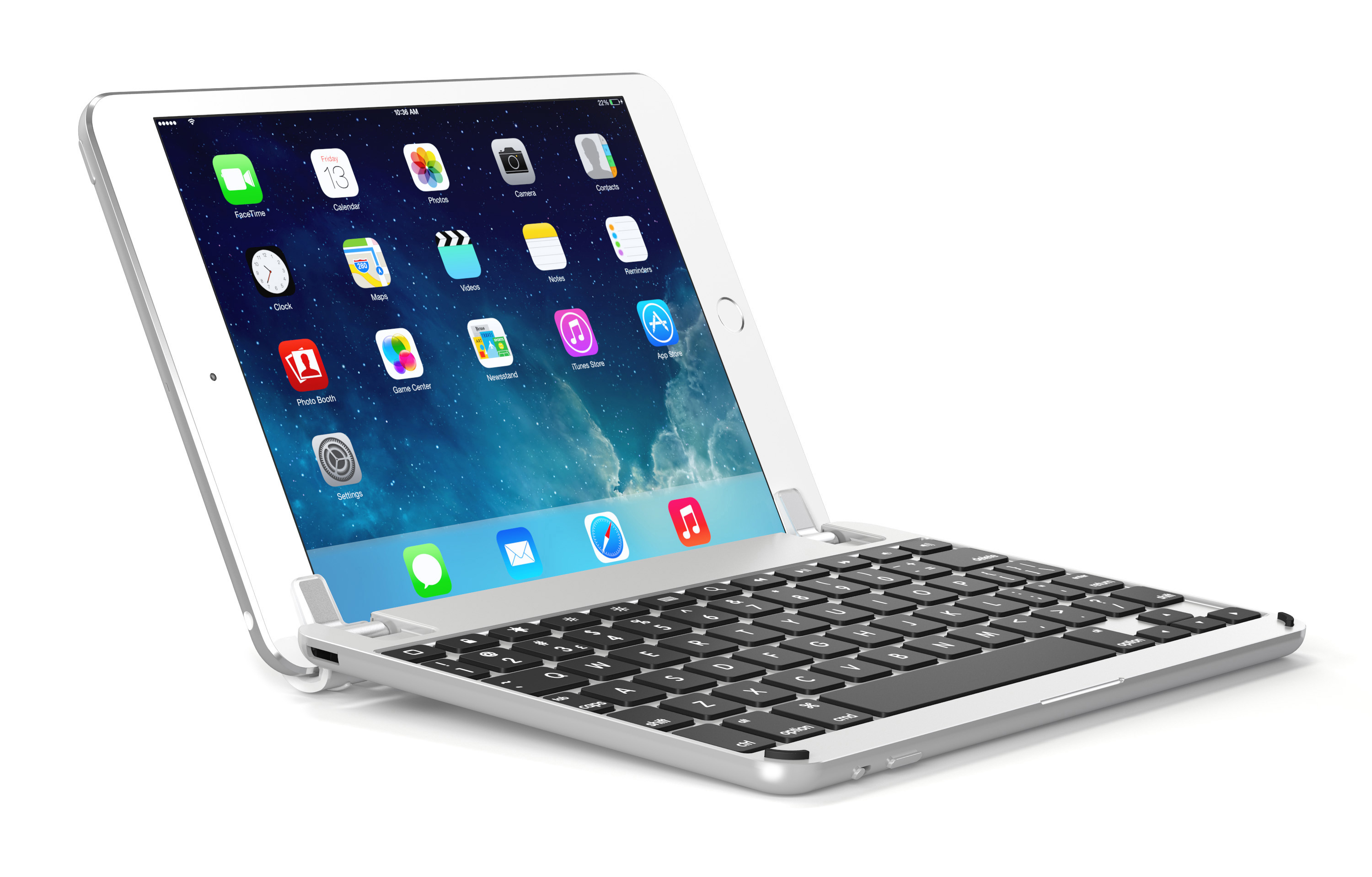2018 Aluminium und Air Tastatur iPad Tastatur 2017 Hochwertige Bluetooth Pro, das Air, aus iPad für 2, BRYDGE iPad Silber