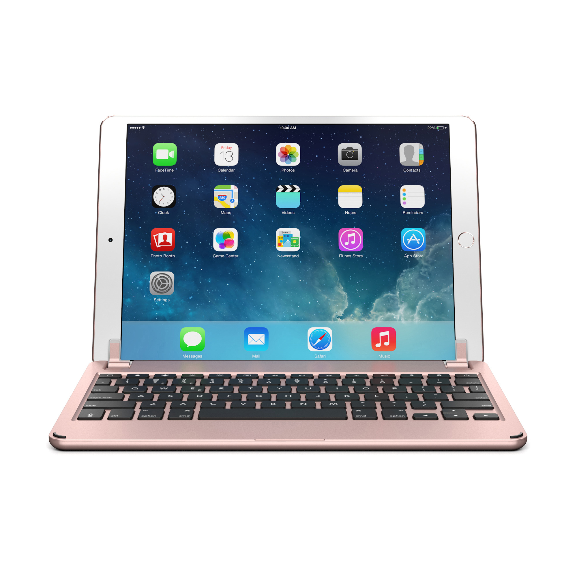 BRYDGE 10.5 - Bluetooth QWERTZ Tastatur Rosé Gold