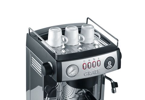 lackiert GRAEF hochglänzend/Aluminium Espressomaschine | schwarz-matt Baronessa ES MediaMarkt Edelstahl 902 Espressomaschine
