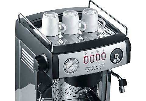 GRAEF ES 902 Baronessa Espressomaschine Edelstahl hochglänzend/Aluminium  schwarz-matt lackiert Espressomaschine | MediaMarkt