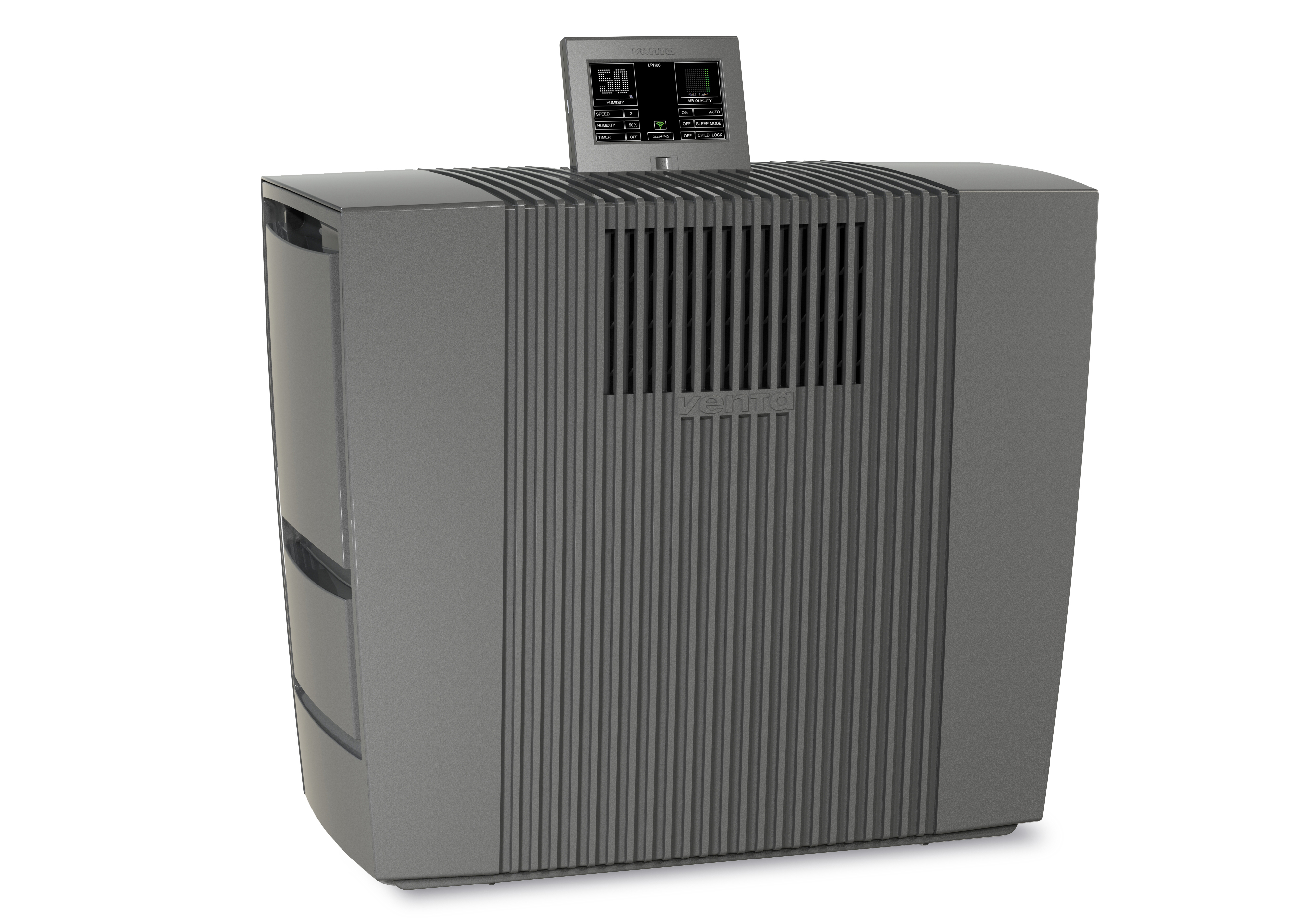 VENTA LPH60 WiFi Luftreiniger Anthrazit (30 Watt, Raumgröße: 95 m², VENTAcel Nelior Filter)
