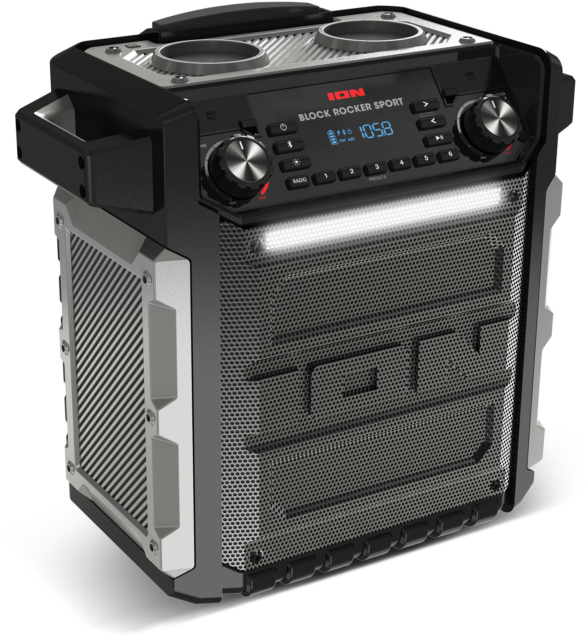 ION Block Rocker Sport Bluetooth Lautsprecher, Wasserfest