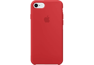 APPLE Silikon Case, Backcover, Apple, iPhone 7, iPhone 8, Rot