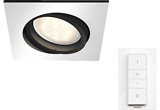 PHILIPS HUE Milliskin Square - LED Einbauspot (Aluminium)