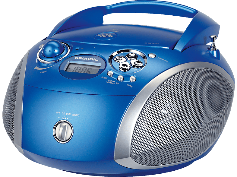 Grundig Grb 2000 Usb Cd Radio Blau Silber Cd Radio Kaufen Saturn