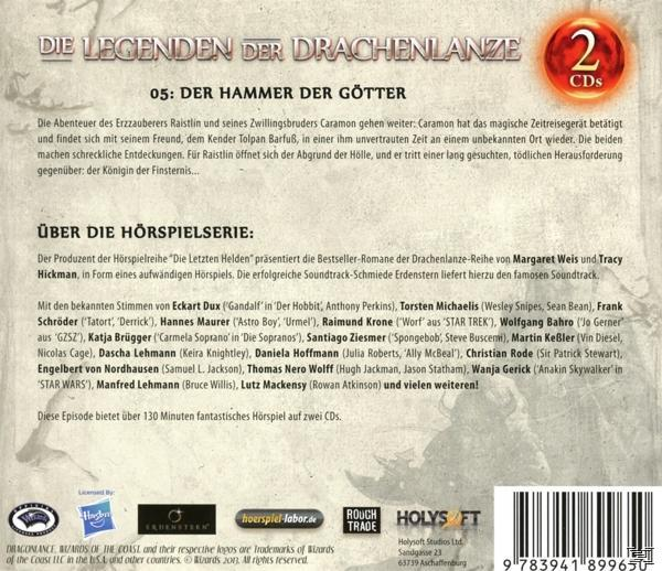 Rückseite einer CD-Hülle mit Text und Barcode sowie Illustrationen.