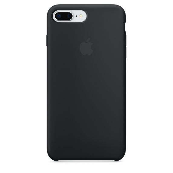 iPhone Plus, Plus, iPhone Backcover, 7 Apple, Schwarz APPLE Case, Silikon 8