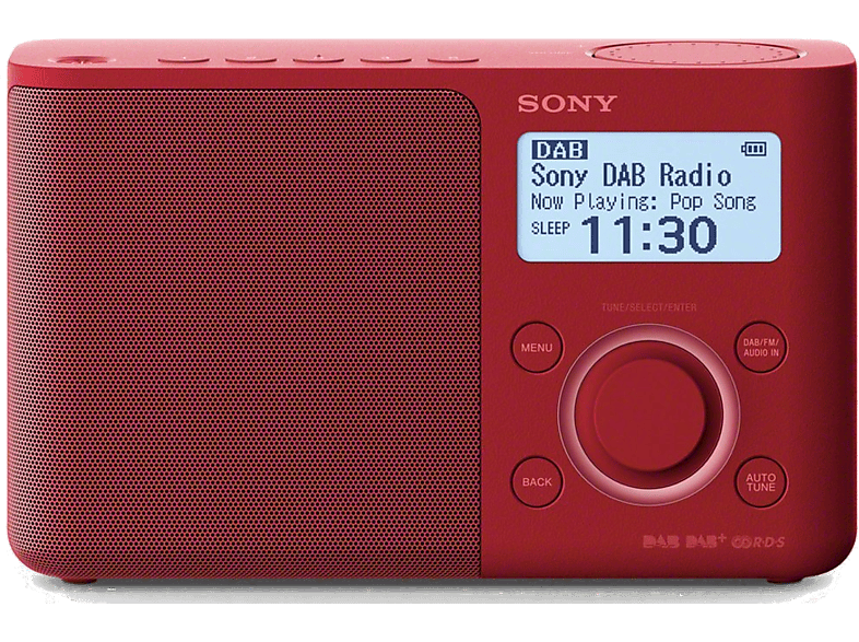 SONY Draagbare radio FM DAB+ Rood (XDRS61DR.EU8)