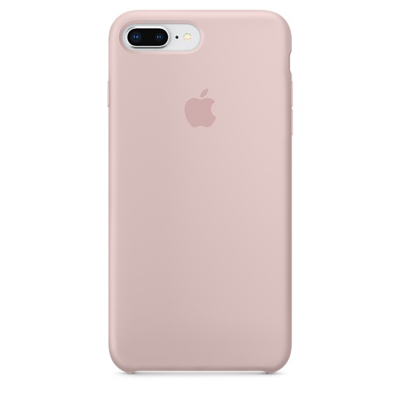APPLE Silikon Case, Backcover, Apple, iPhone 7 Plus, iPhone 8 Plus, Sandrosa