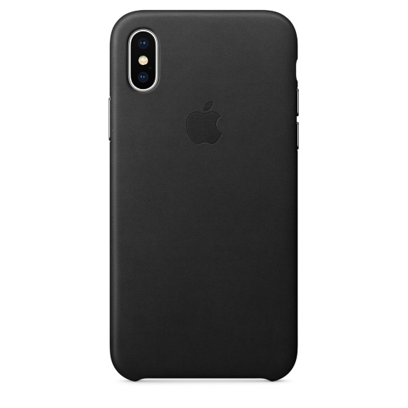 iPhone Case, Leder Schwarz APPLE Apple, X, Backcover,