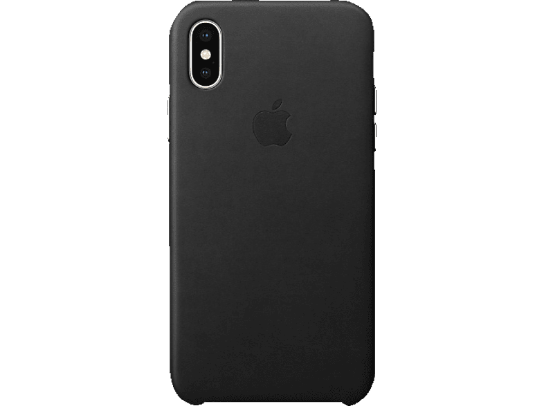 iphone x leder case schwarz