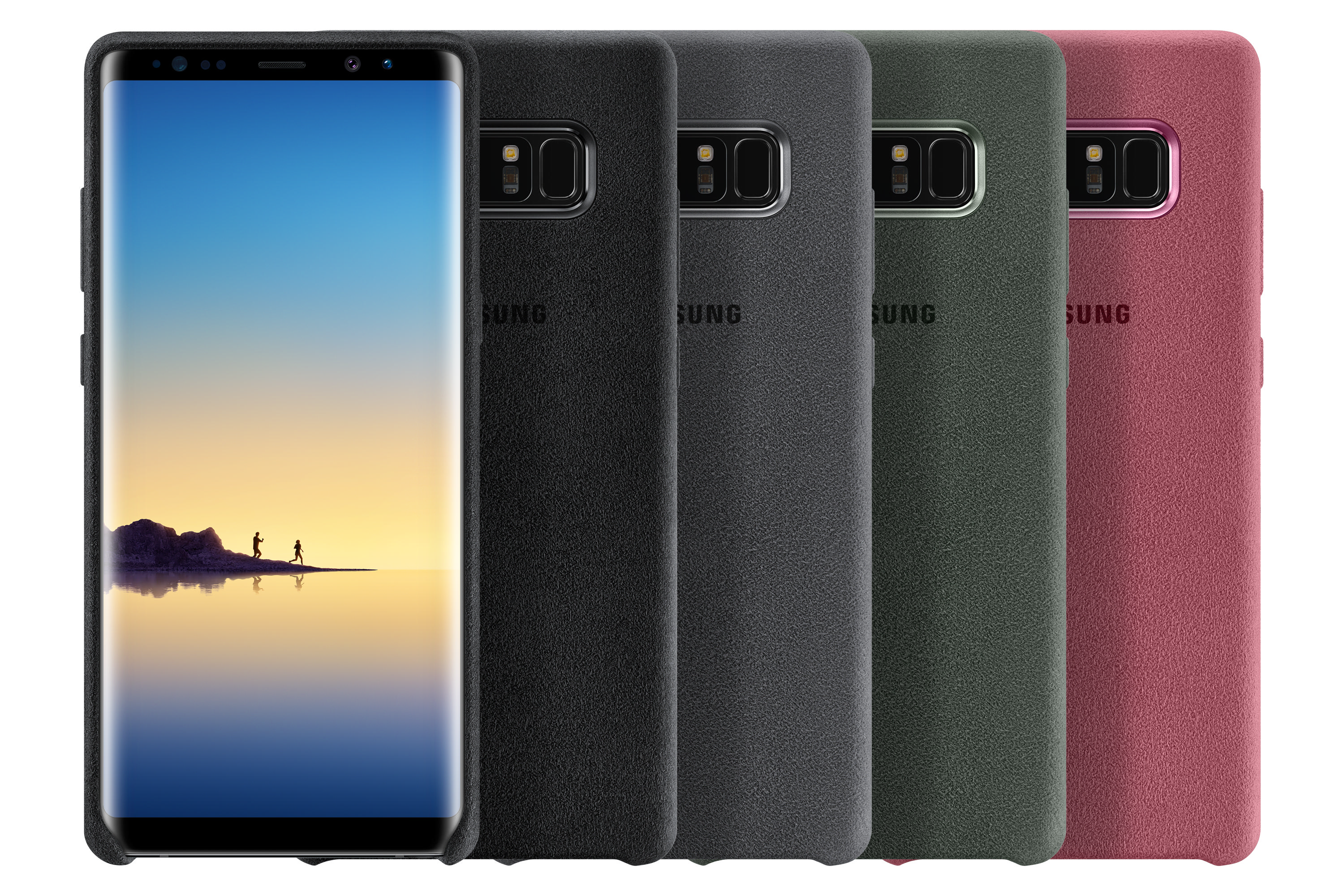 SAMSUNG Siyah Note 8 Alcantara Kılıf EF-XN950ABEGWW