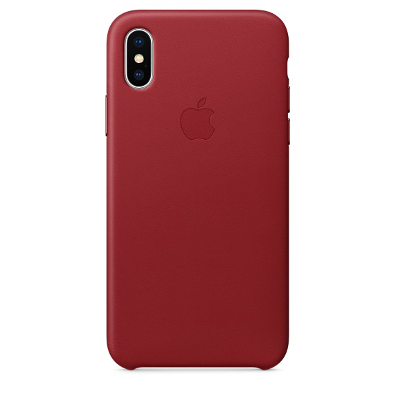 X, Backcover, iPhone Leder APPLE Apple, Rot Case,