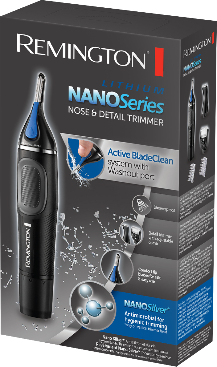 Remington Lithium NanoSeries orr- és részletvágó doboz termékkel és jellemzőkkel.