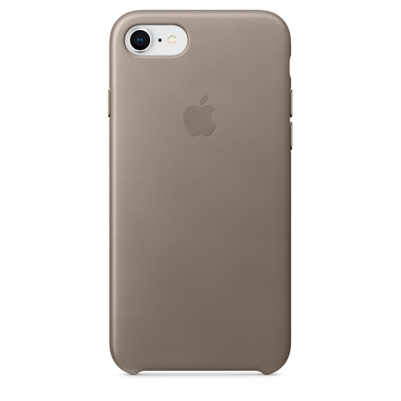 APPLE Leder 7, iPhone Case, Taupe Backcover, iPhone 8, Apple