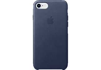 APPLE Leder Case, Backcover, Apple, iPhone 7, iPhone 8, Mitternachtsblau
