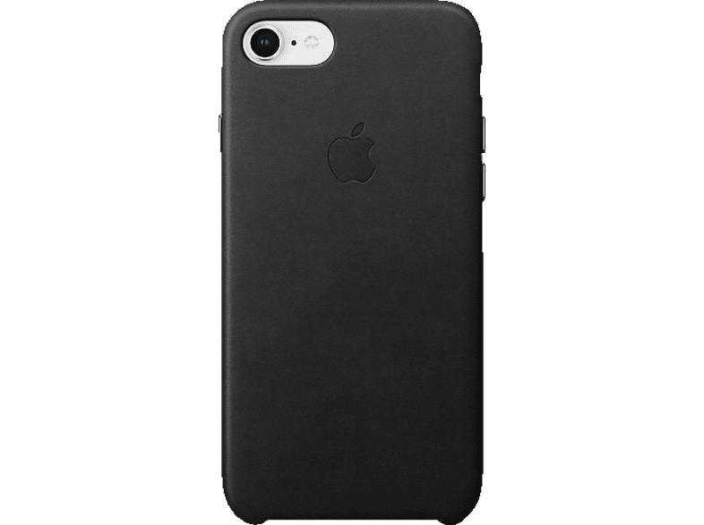 APPLE Leder Case, Backcover, 7, Schwarz iPhone 8, iPhone Apple