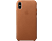 APPLE Leather Case - Custodia per cellulare (Adatto per modello: Apple iPhone X)