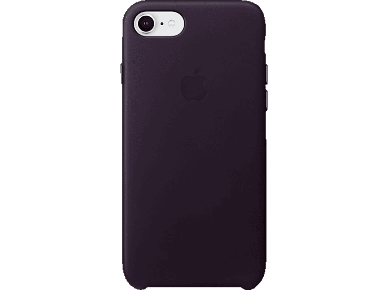 APPLE Leder Case, Backcover, 7, 8, Dunkelaubergine iPhone iPhone Apple