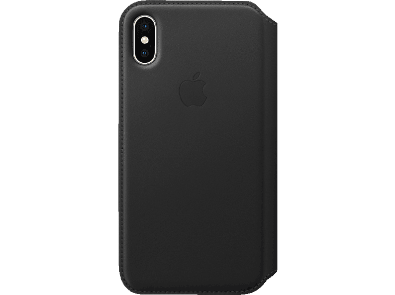 APPLE Leder X, Bookcover, Case, iPhone Schwarz Apple