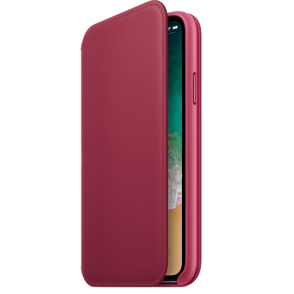 iPhone Leder Apple, APPLE Beere Case, X, Bookcover,
